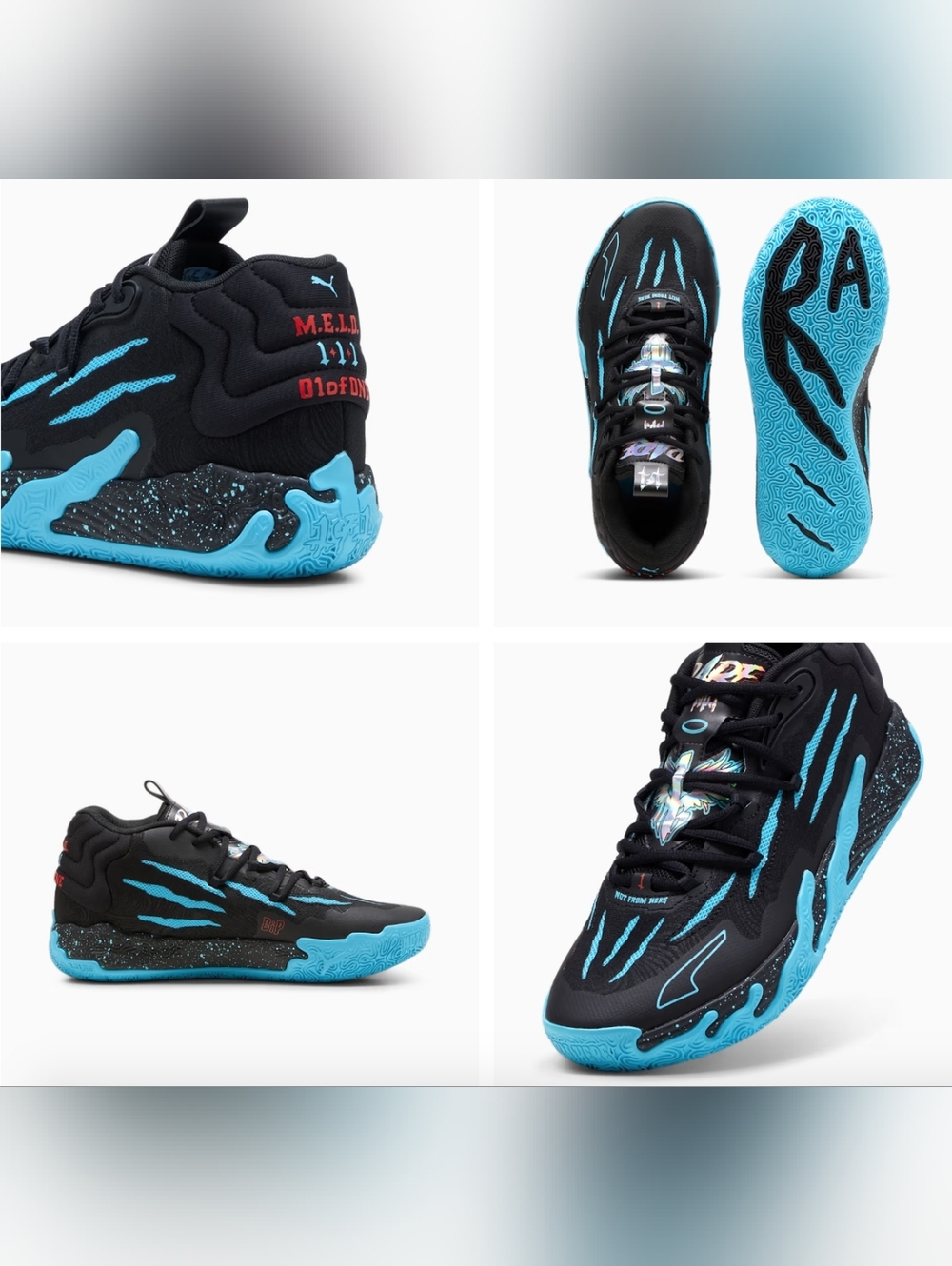 PUMA MB.03 Blue Hive Basketball Shoes.